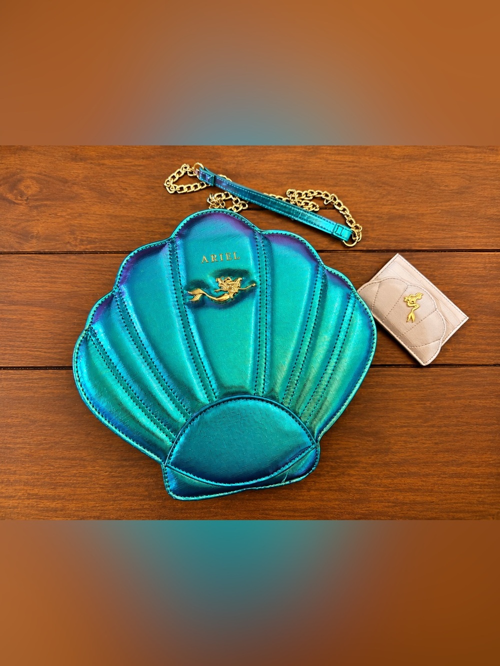 Loungefly Little Mermaid Shell Crossbody Bag Purse & Wallet